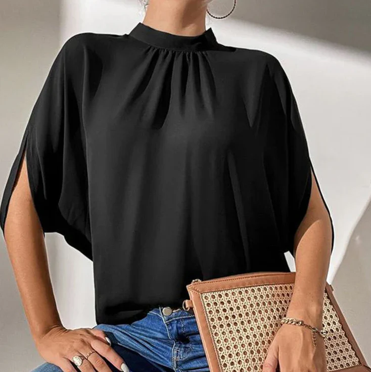 Belén® | Black Timeless Short Sleeve Top