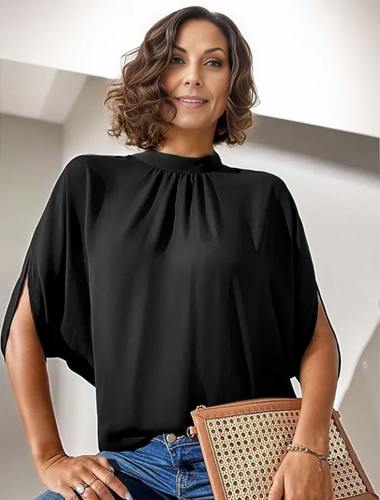 Belén® | Black Timeless Short Sleeve Top - Image 15