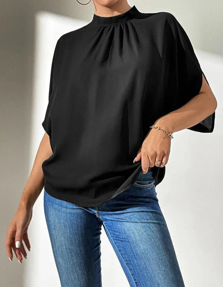 Belén® | Black Timeless Short Sleeve Top - Image 3