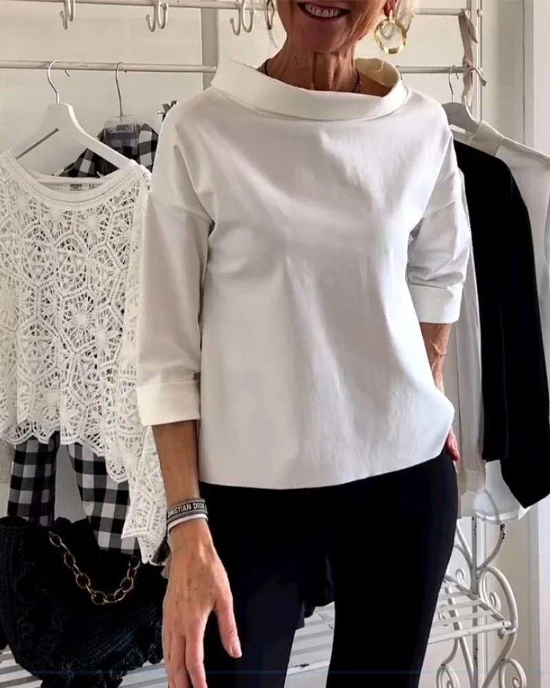 Berenice® | Elegant Blouse With A Loose Turtleneck - Image 3