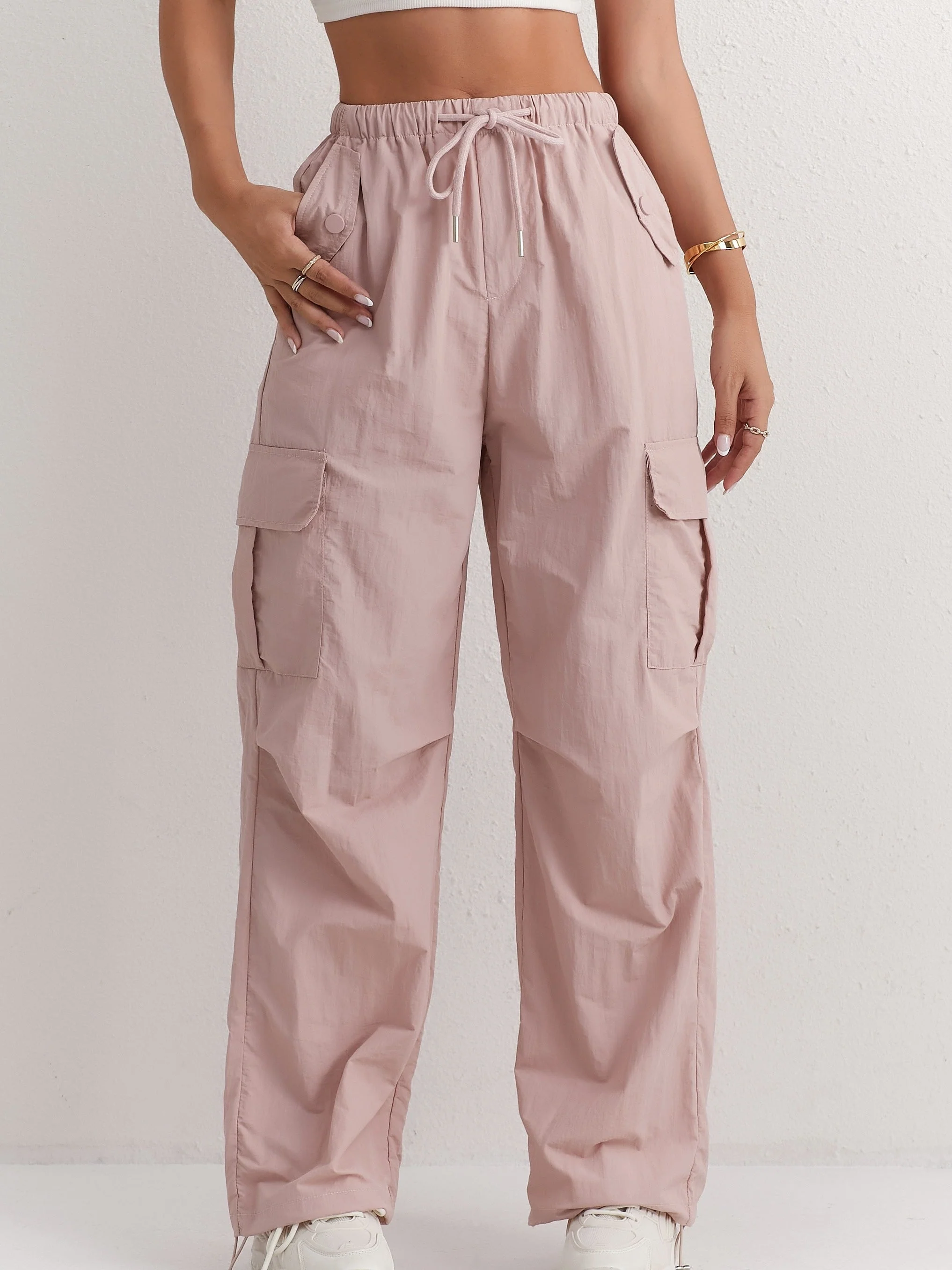Berenice® | Stylish And Comfortable Pink Cargo Pants For Women