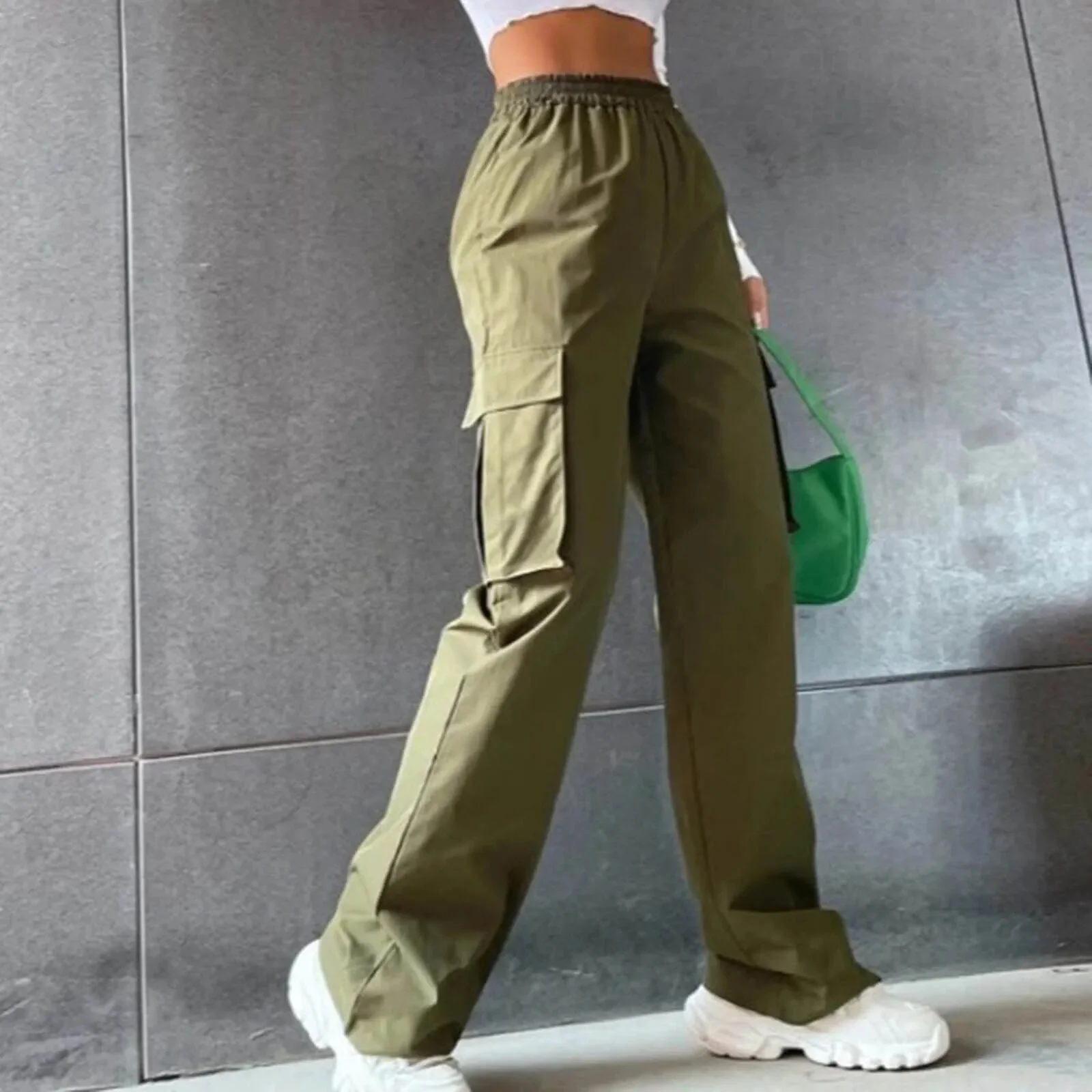 Berit® | Autumn Women'S High Waist Cargo Pants - Image 3