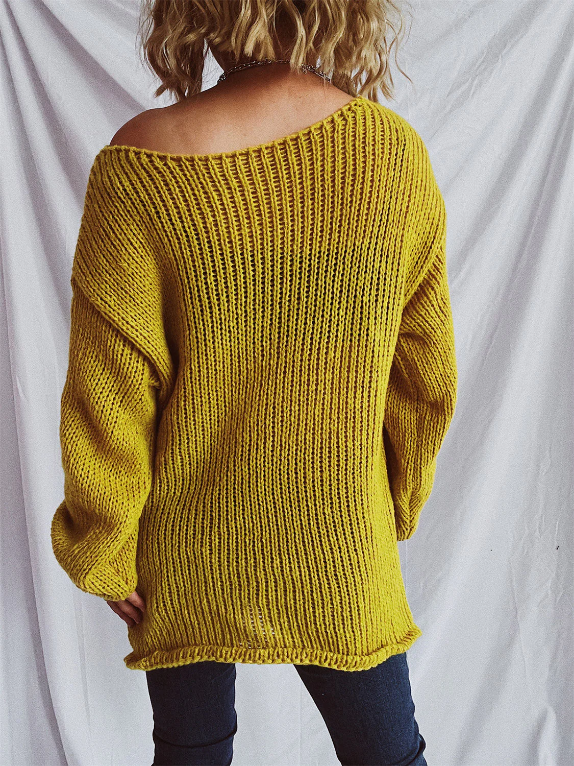 Bernadette | Sweater with a boat neckline and dropped shoulders - Image 13