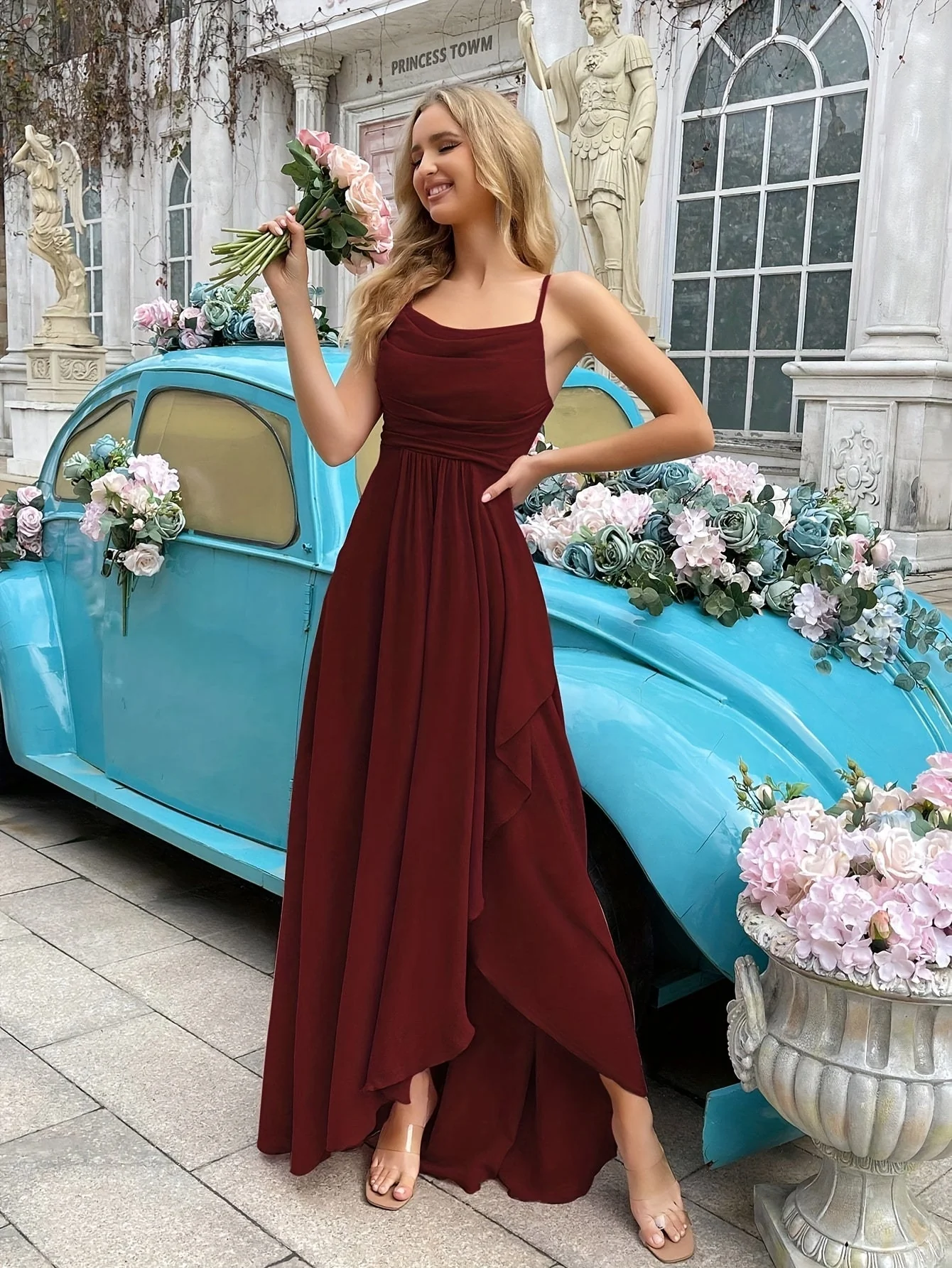 Berta® | Elegant Chiffon Bridesmaid Dress - Image 4