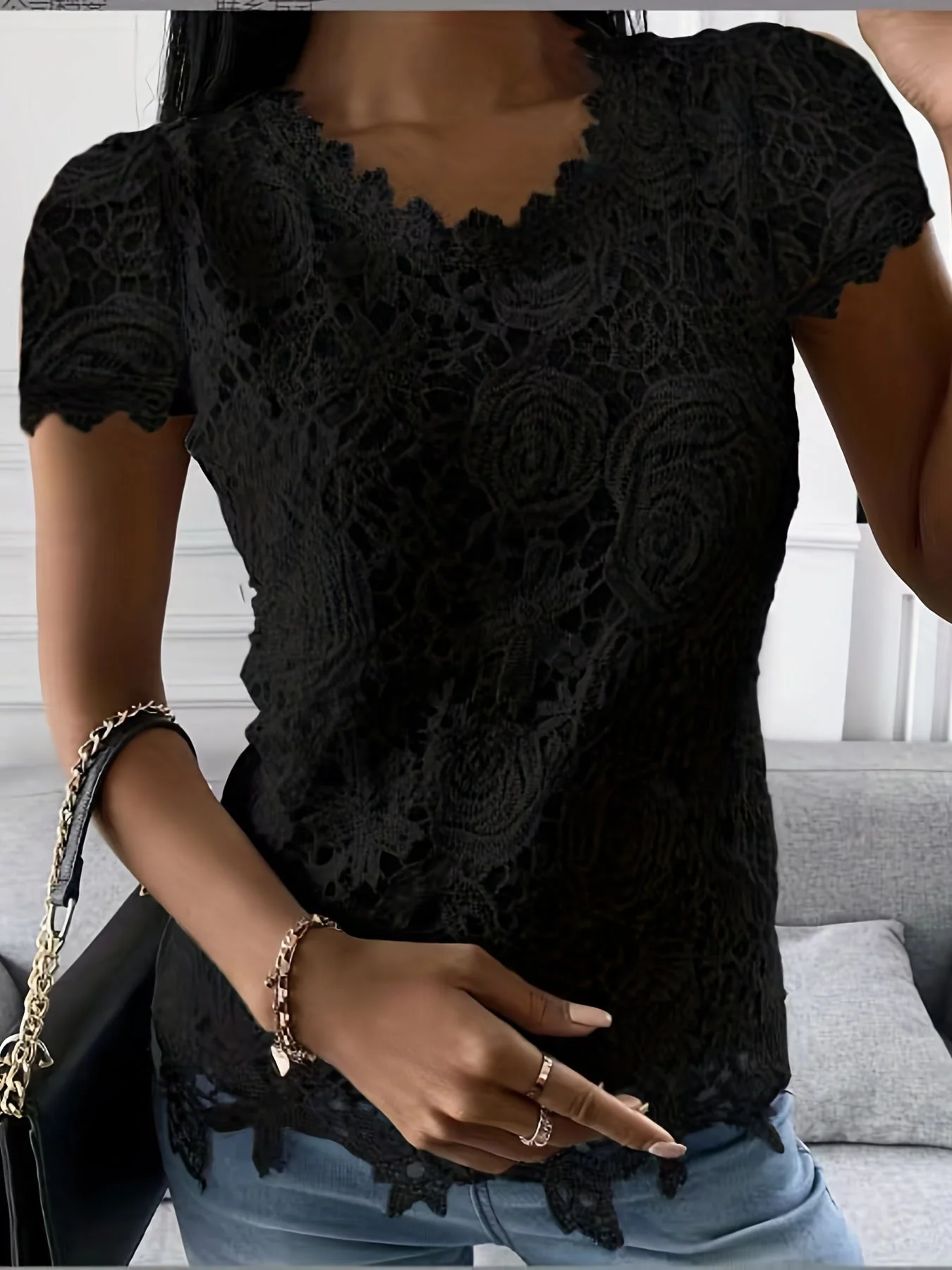 Berta® | Elegant T-Shirt With Short Sleeves For Spring And Summer - Image 5