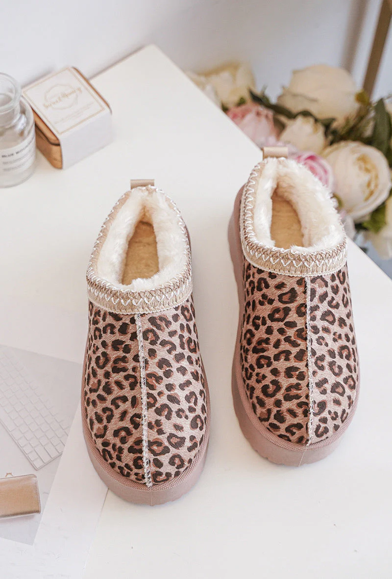 Bertila® | Warm Leopard Slippers