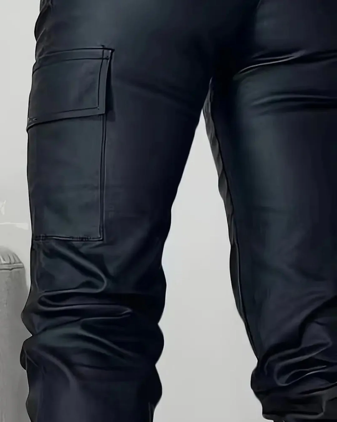 Bessie® | Slim Cargo Leather Pants For Women - Image 2