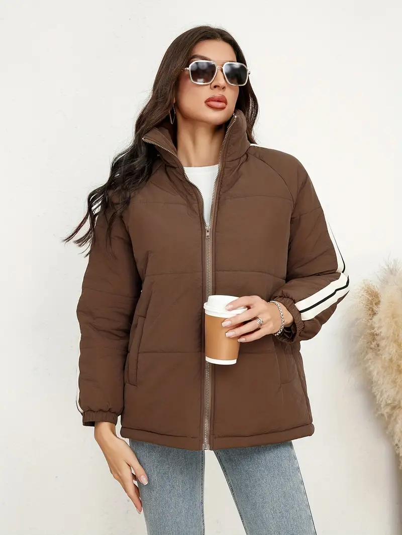 Betina | Jacket with zip and high collar
