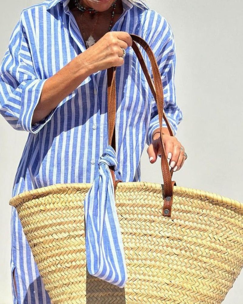 Bianca® | Elegant Striped Shirt Dress - Image 4