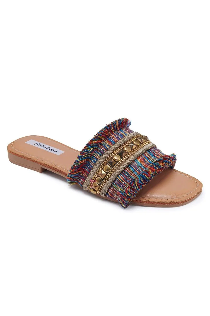 Bianca® | Flat Sandals With Metal Decoration - Image 2