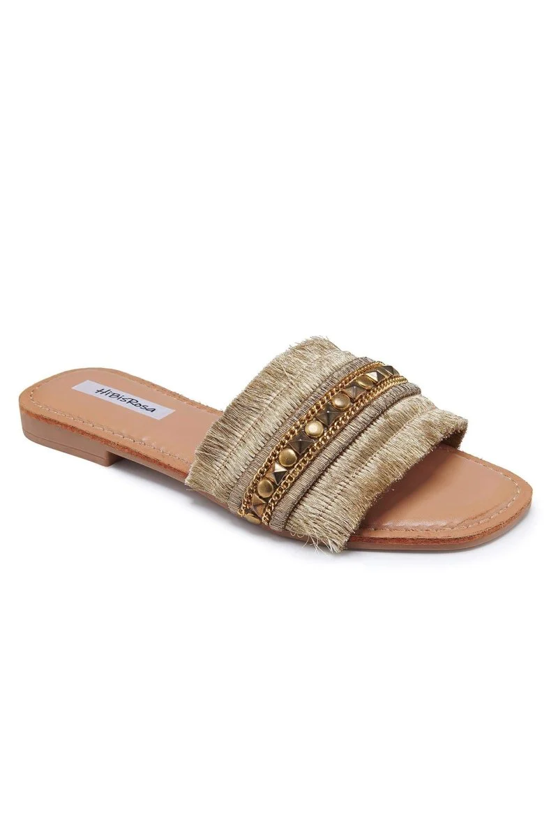 Bianca® | Flat Sandals With Metal Decoration - Image 3