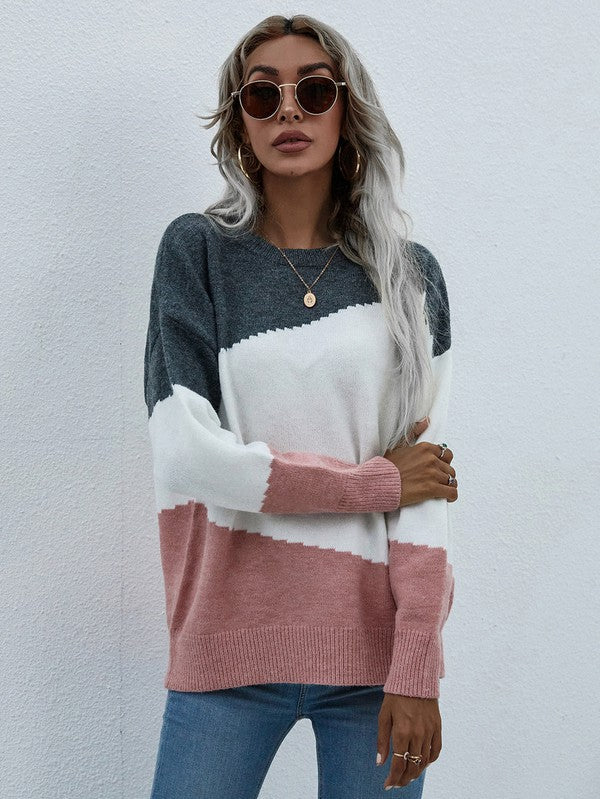 Bianca | Women's sweater with long sleeves and a round neck - Image 9