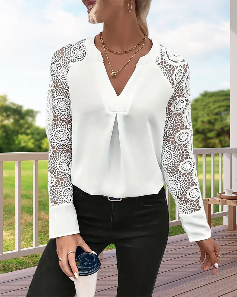 Bibiana® | Elegant Lace Blouse - Image 2