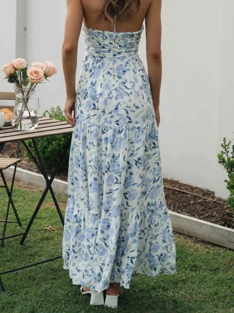 Blanca® | Halterneck Maxi Summer Dress With Floral Print - Image 7