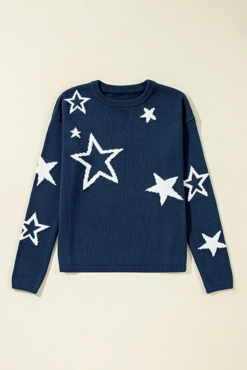Blanca | Long-sleeved sweater with a star crew neck - Image 3