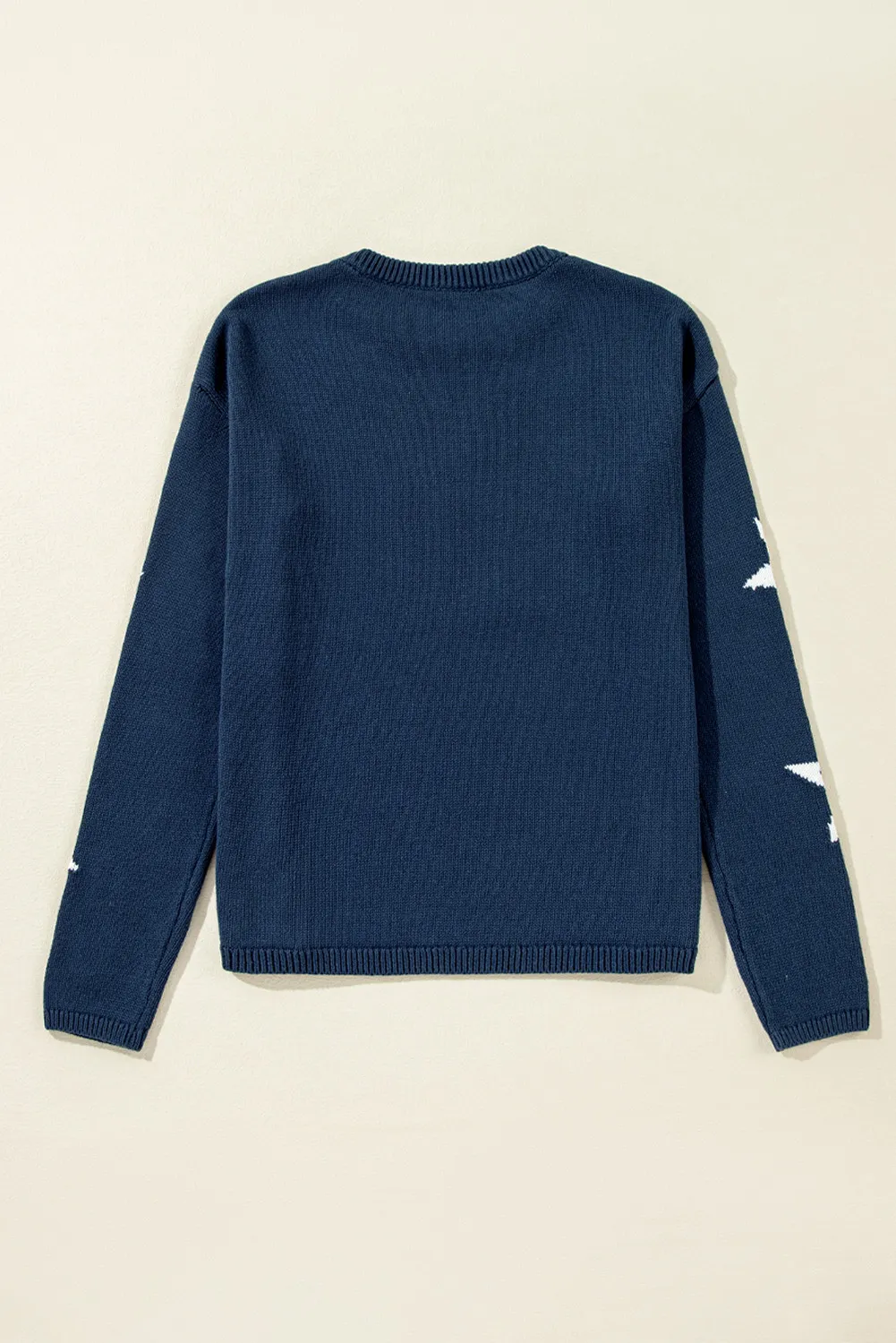 Blanca | Long-sleeved sweater with a star crew neck - Image 4