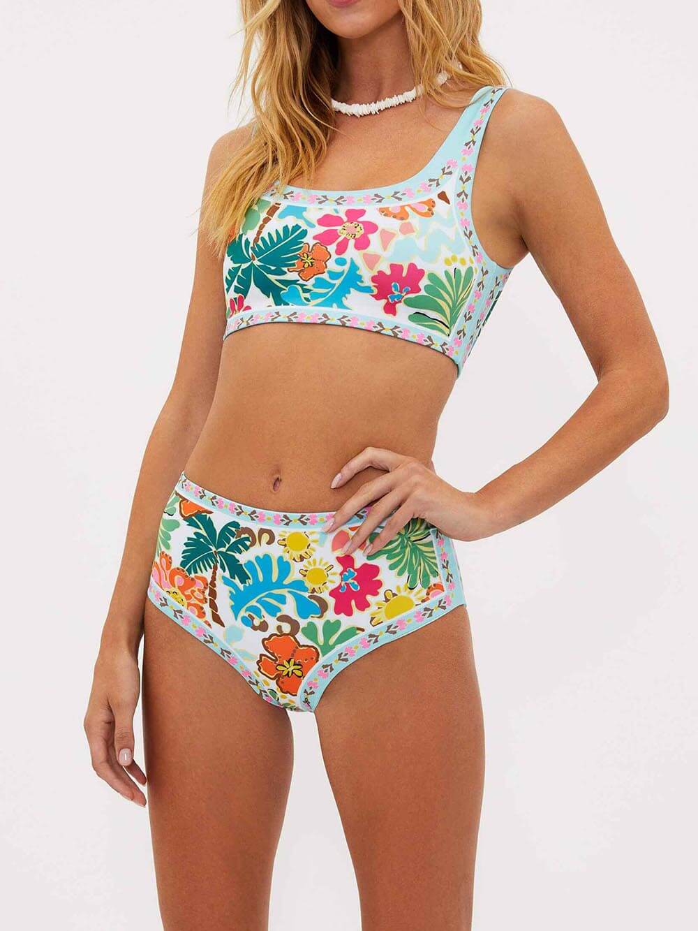 Blodau® | Elastic Floral Bikini With Support - Image 3