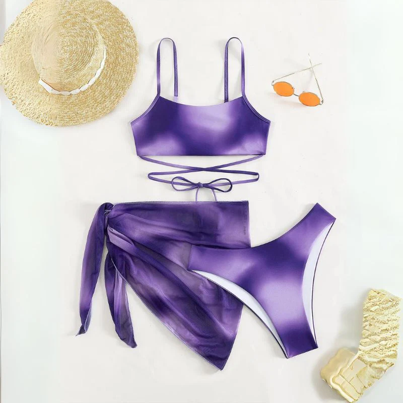 Bonaria® | 3-Piece Bikini Swimsuit With Laces And Beach Skirt - Image 11
