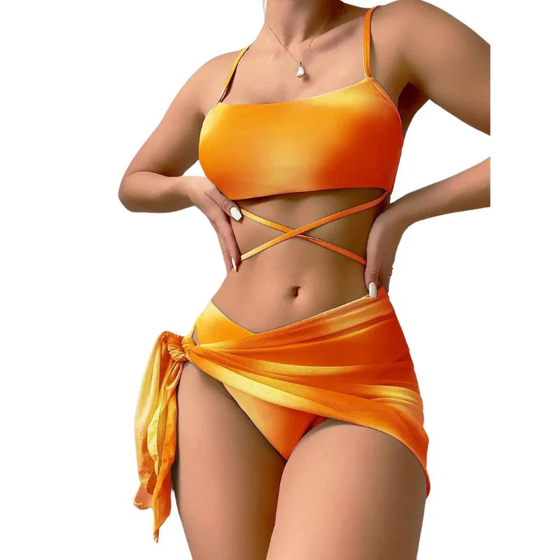Bonaria® | 3-Piece Bikini Swimsuit With Laces And Beach Skirt - Image 12
