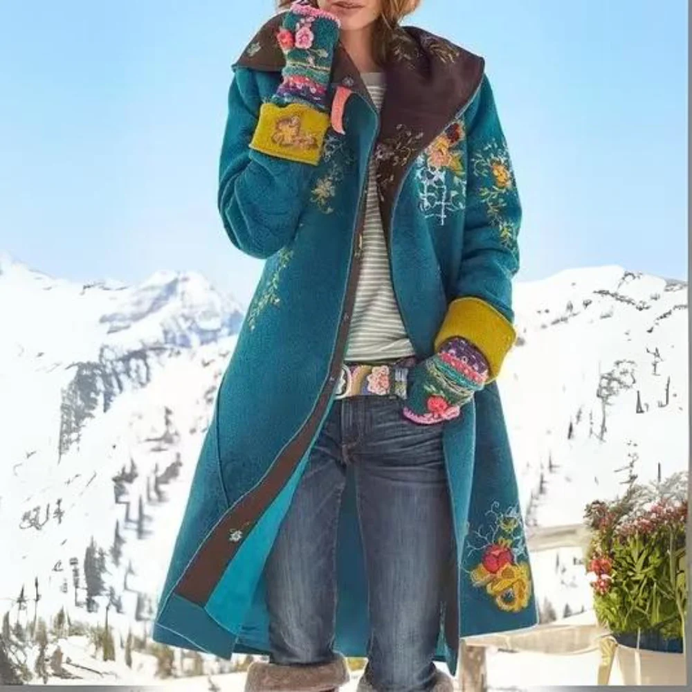 Bonifacia | Mid-length winter jacket with print - Image 6