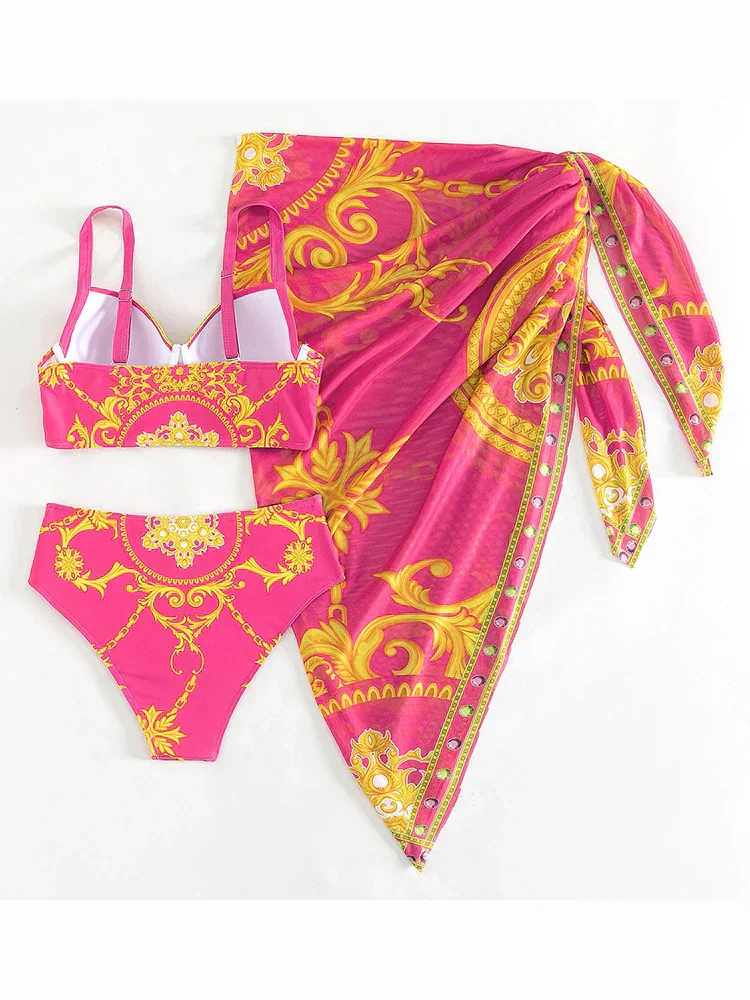Borghild® | Bohemian Push-Up Swimwear With Cover-Up - Image 5