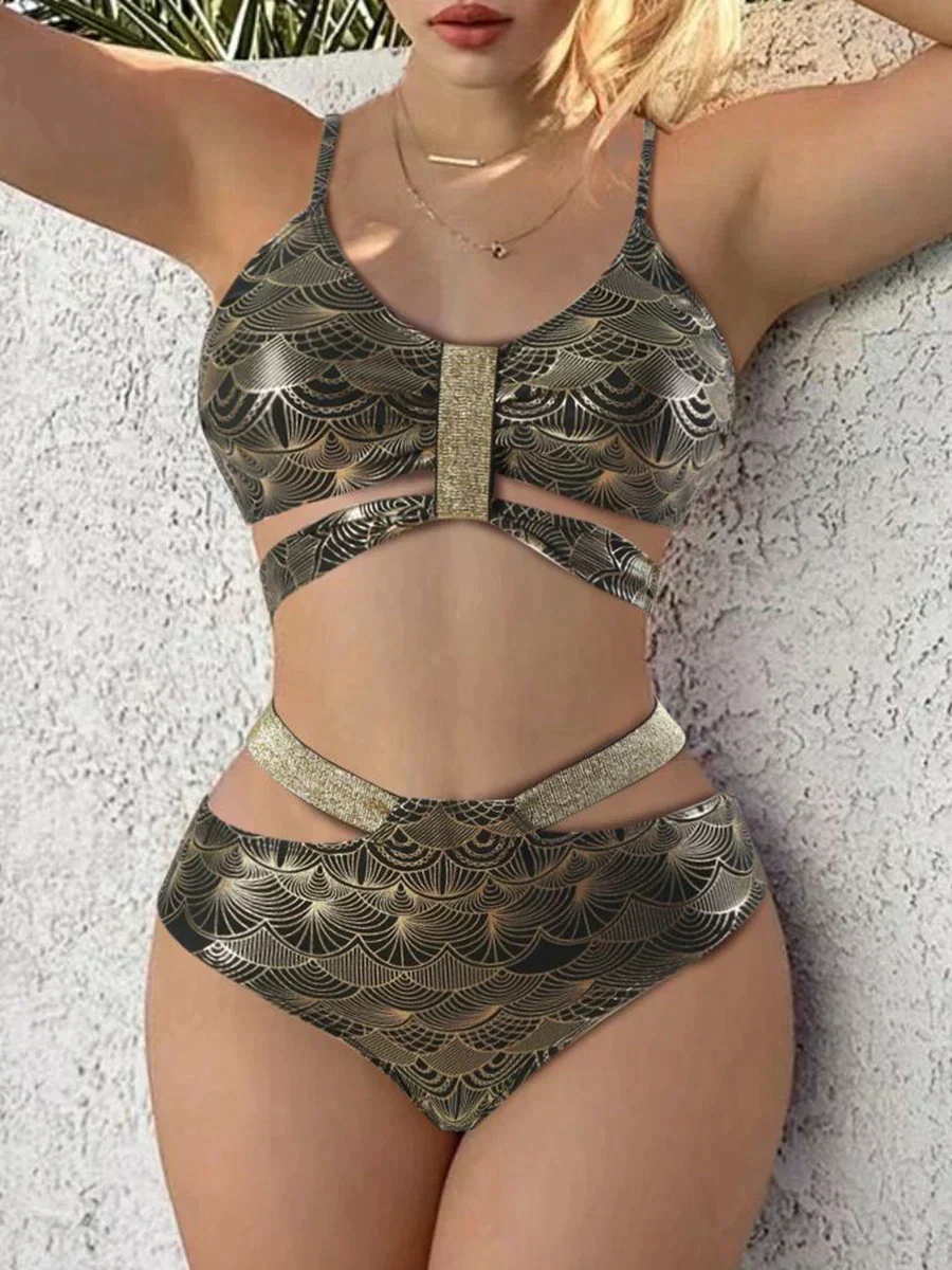 Braidy® | Push-Up Bikini Mit Metallic-Details - Image 3