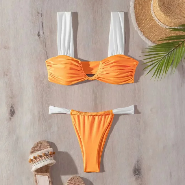 Braine® | Pleated V-Neck Bikini Set - Image 9