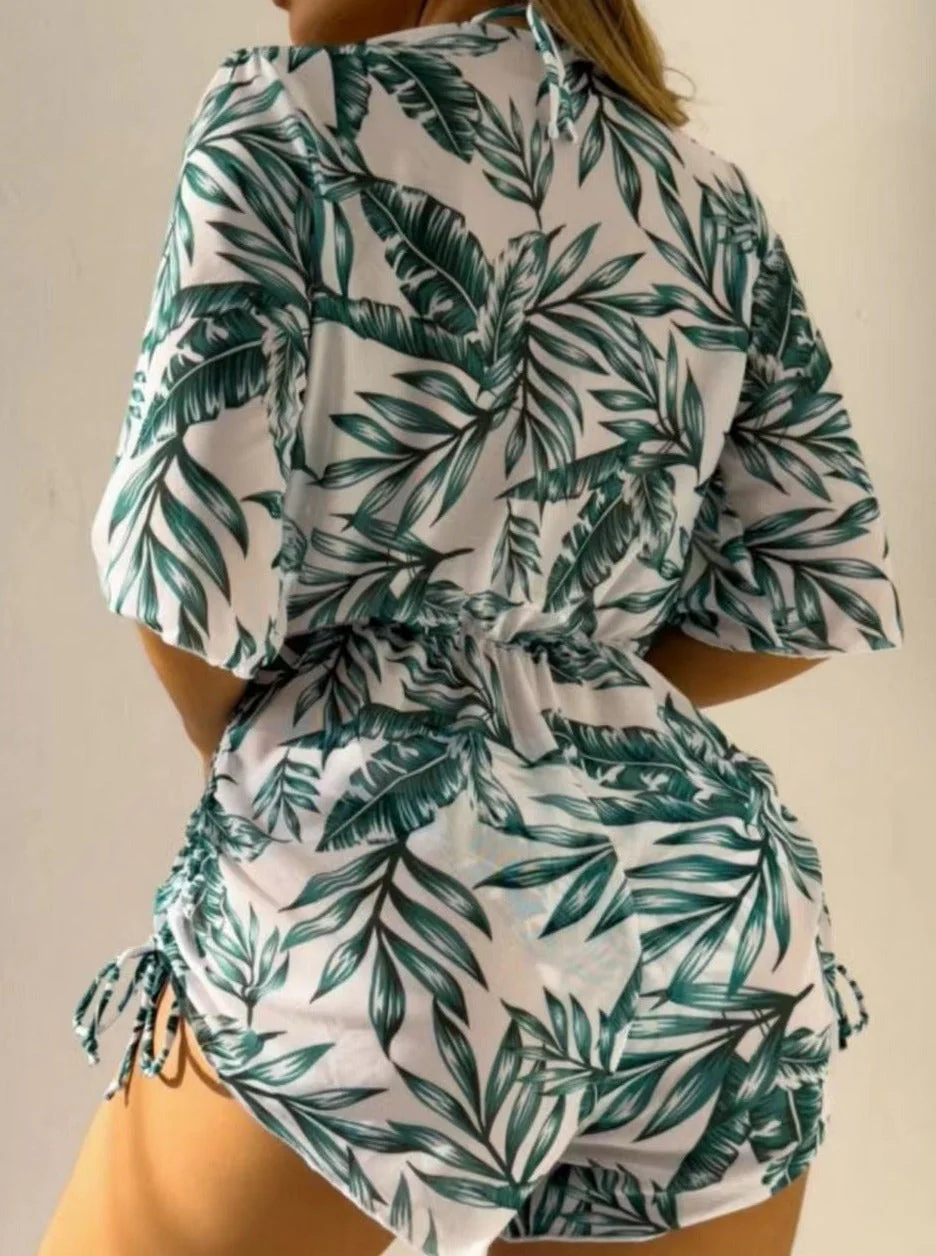 Braylee® | Tropical Printed Three-Piece Sexy Bikini - Image 2