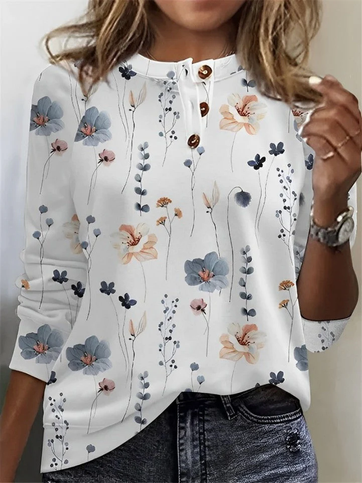 Braylen® | Long-Sleeved Blouse Shirt With Buttons