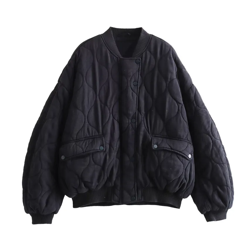 Brenda | Cotton jacket with a crew neck - Image 2