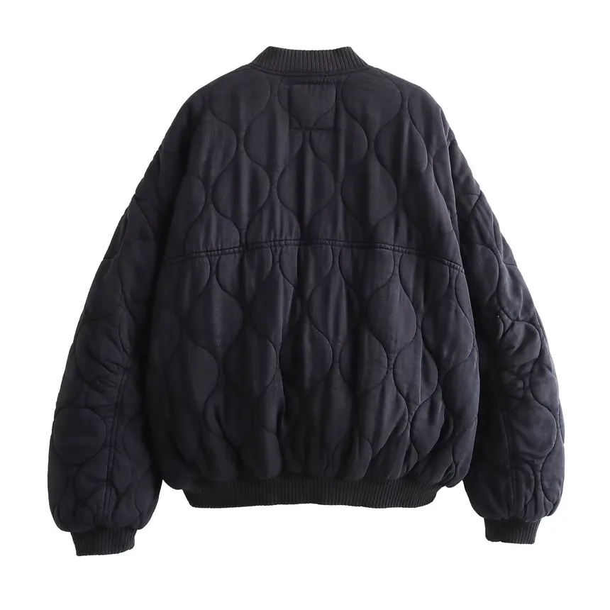 Brenda | Cotton jacket with a crew neck - Image 6