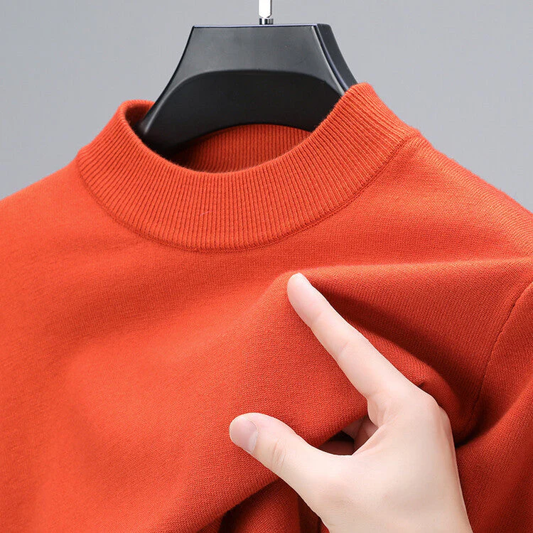 Brenda® | Men'S Sweater With Closed Collar And Bottom Hem - Image 2