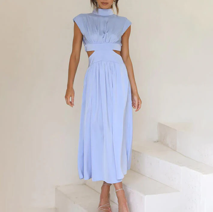 Brenda® | Pleated Dress With High Neck - Image 9