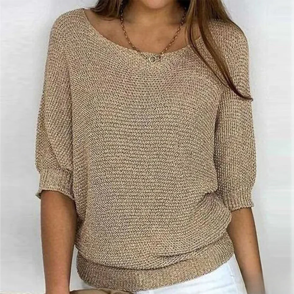 Brenda® | Shiny knit top for women - Image 3