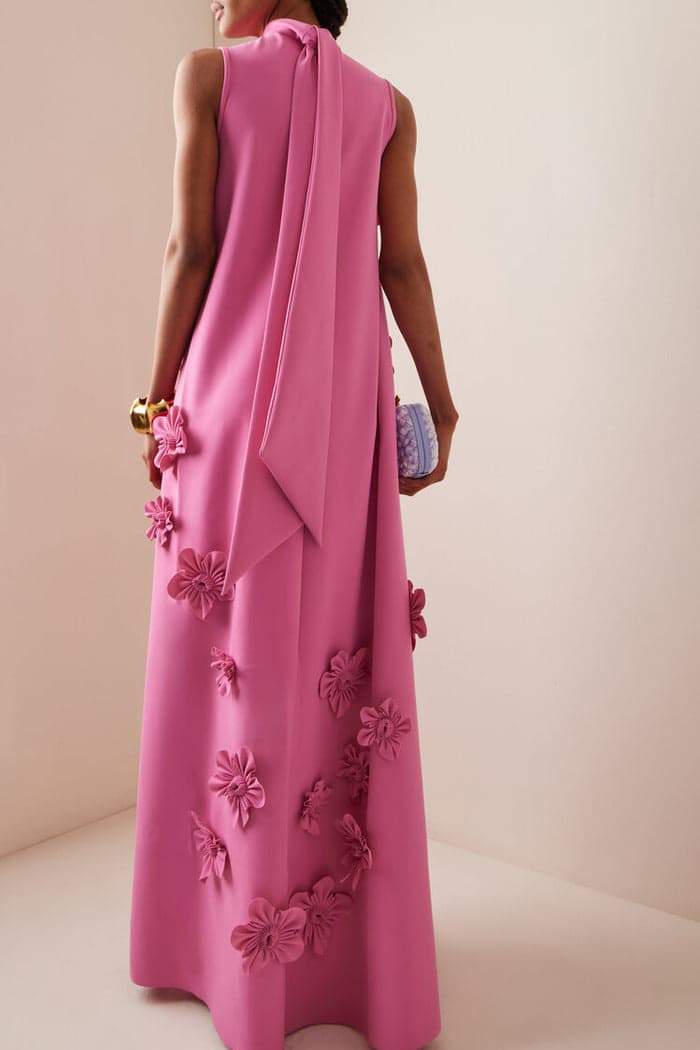 Brenda® | Sleeveless Maxi Dress With Floral Embellishment - Image 2