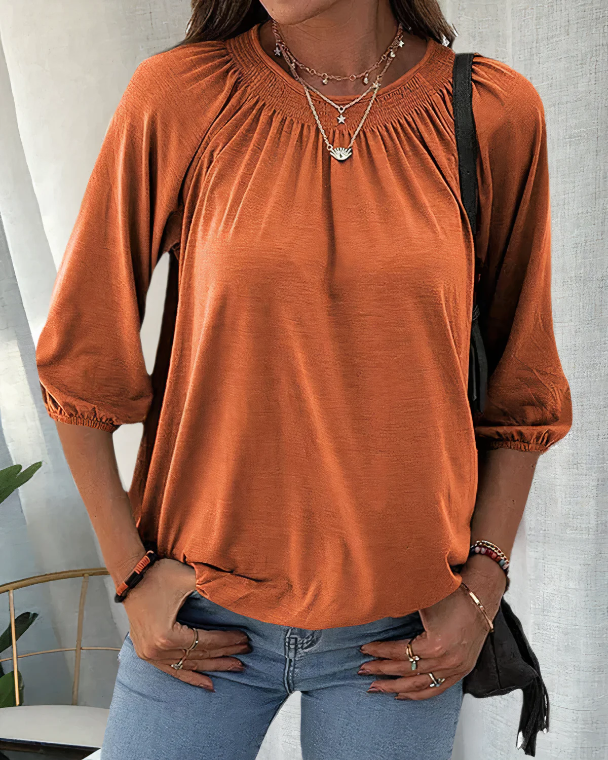 Bretislav® | Stylish Blouse With 3/4 Sleeves