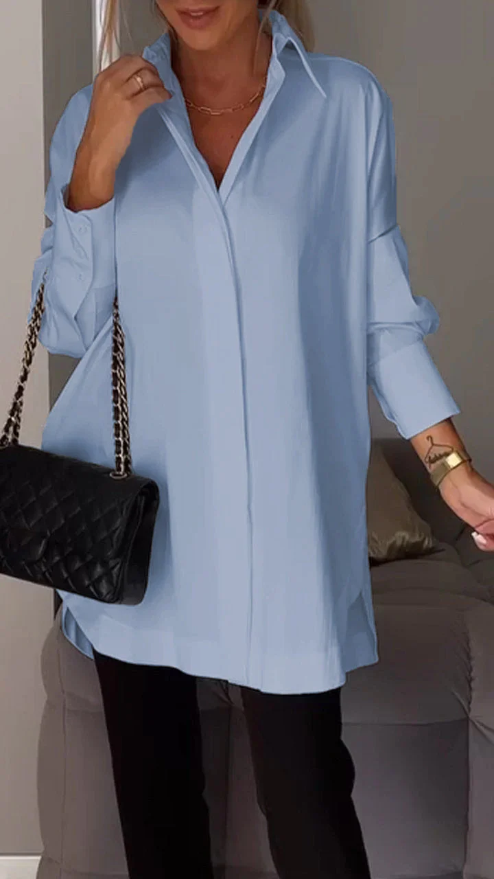 Bretten® | Chic Blouse Made Of Large Silk Chiffon - Image 4