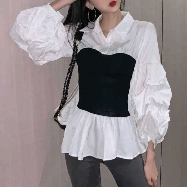 Bricenna® | Elegant Blouse With Lantern Sleeves - Image 3
