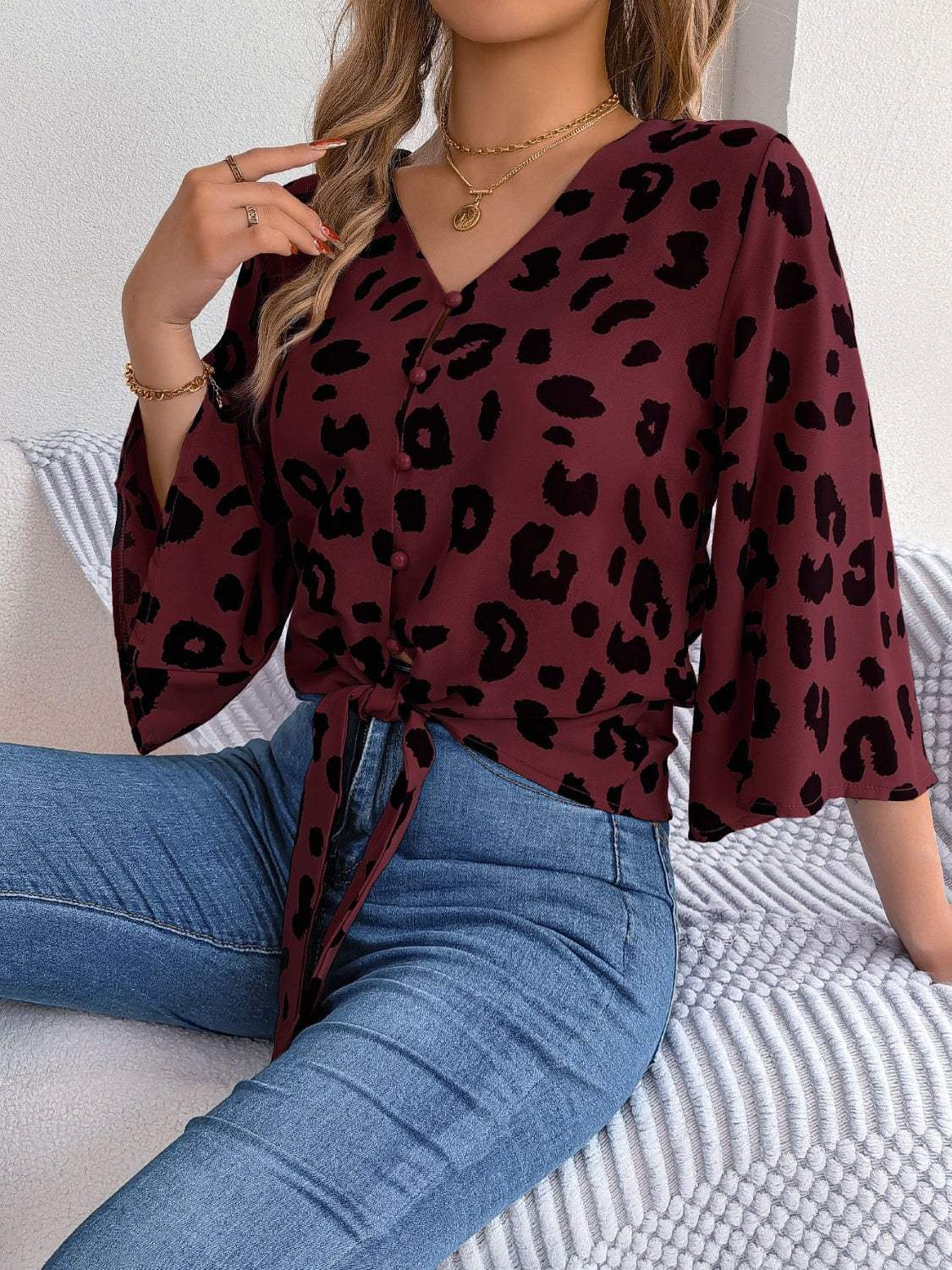 Brienna® | Women'S Animal Print Blouse - Image 2