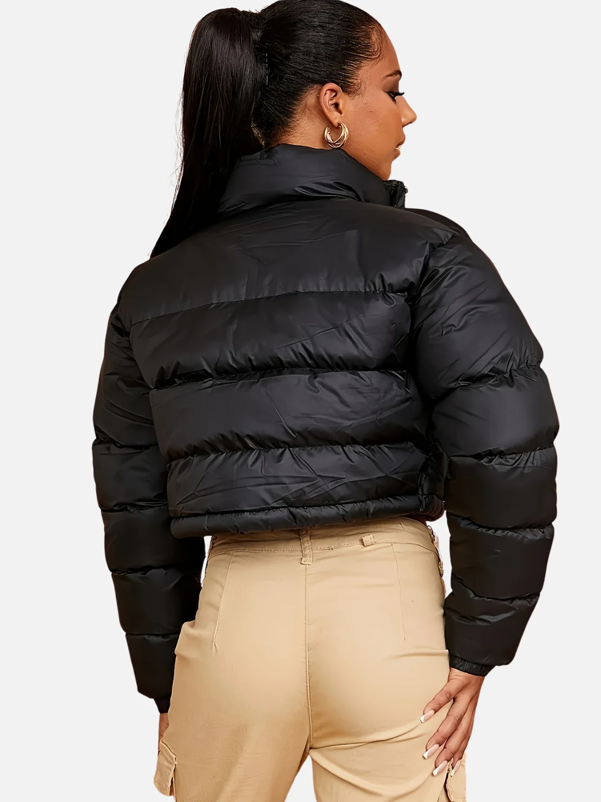 Brigida | Casual puffer jacket with drawstring - Image 2