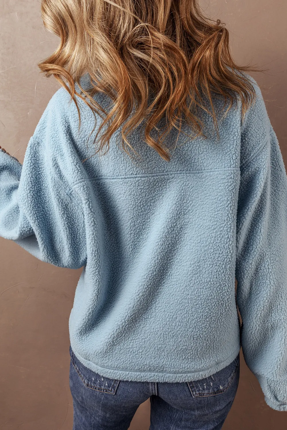 Brigitta | Long sleeve half zip sweatshirt - Image 2