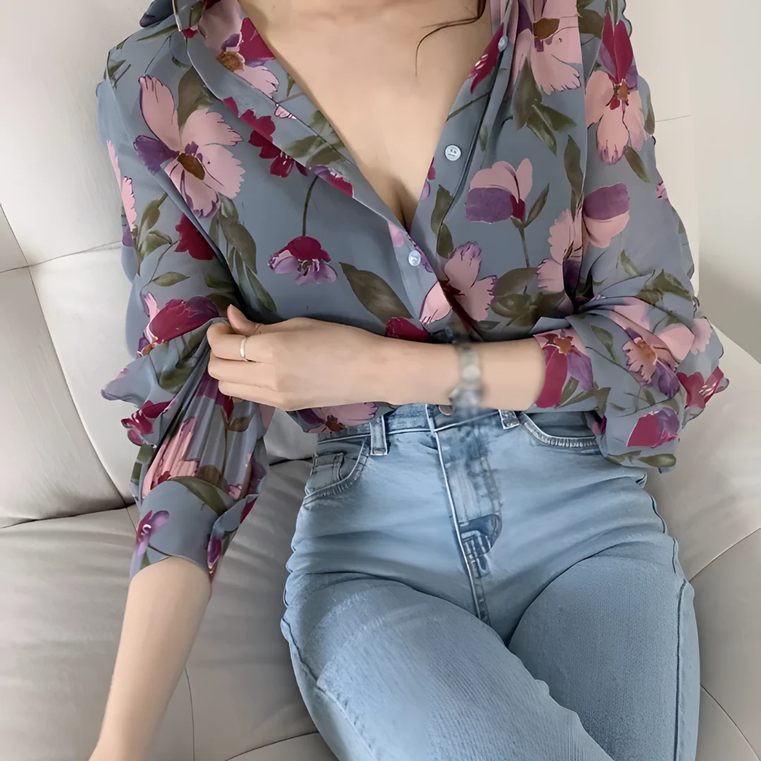 Brigitte® | Colorful Luxury Blouse For Women - Image 2