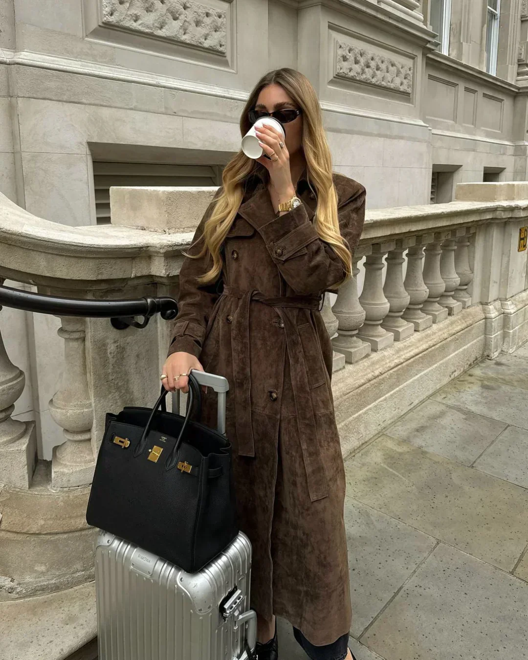Brigitte | Milano I Long suede jacket