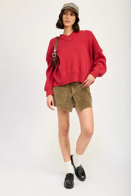 Brigitte | OVERSIZED V-NECK SWEATER - Image 9