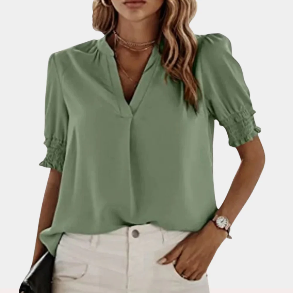 Brilla® | Basic V-Neck Blouse For Women - Image 3