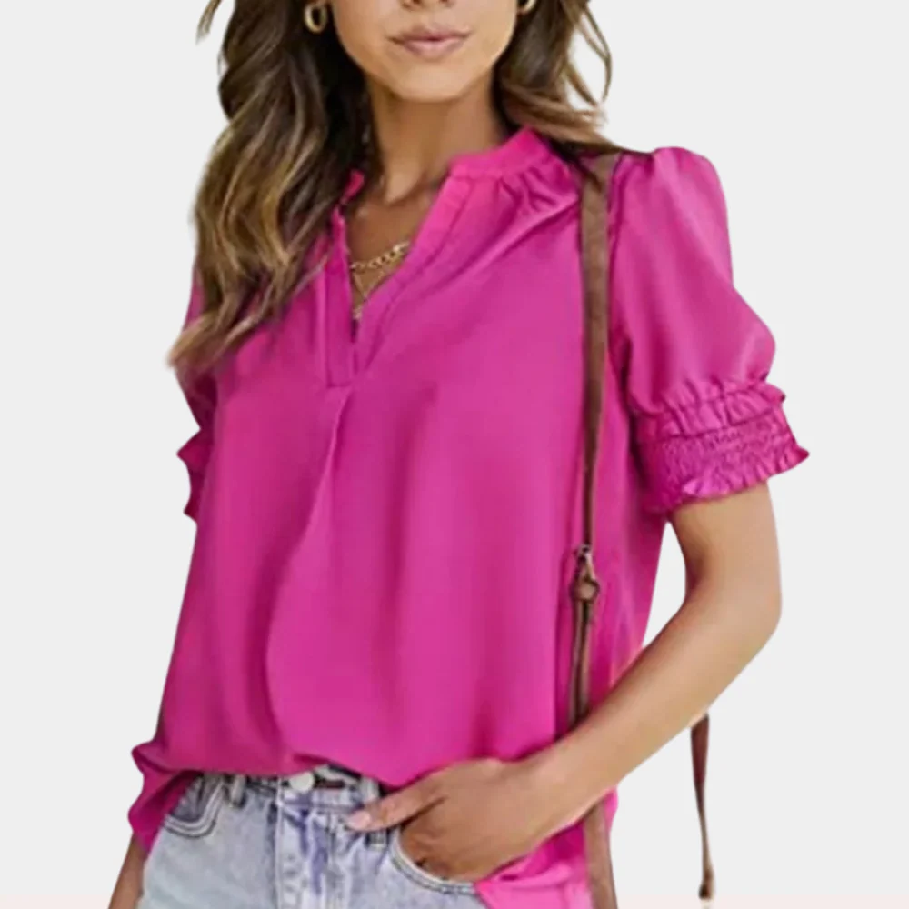 Brilla® | Basic V-Neck Blouse For Women - Image 5