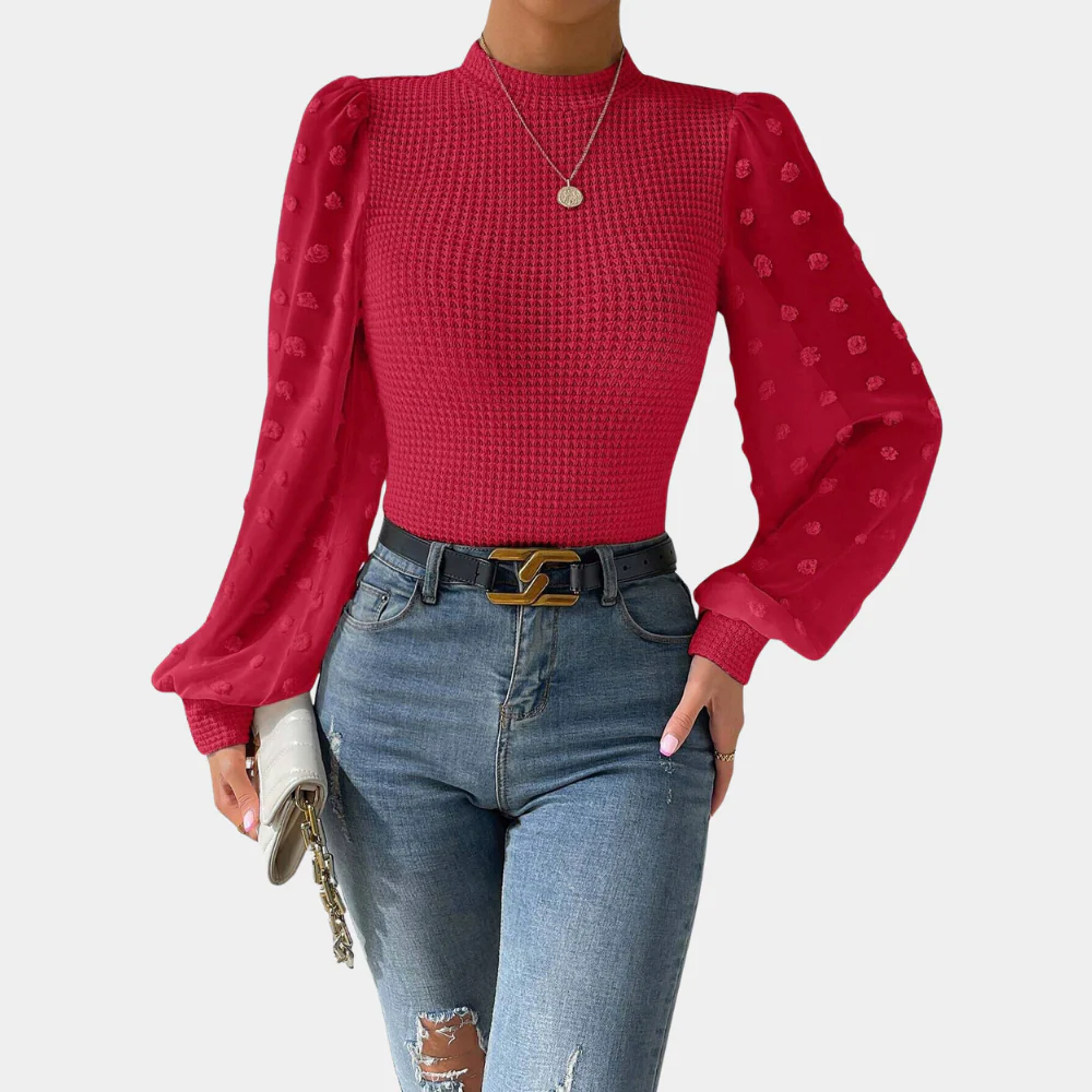 Briselda® | Elegant Women'S Blouse With Puff Sleeves - Image 4