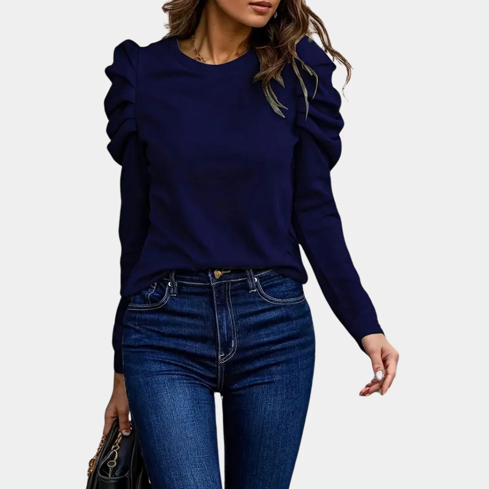 Briska® | Simple Women'S Blouse With Puff Sleeves - Image 2