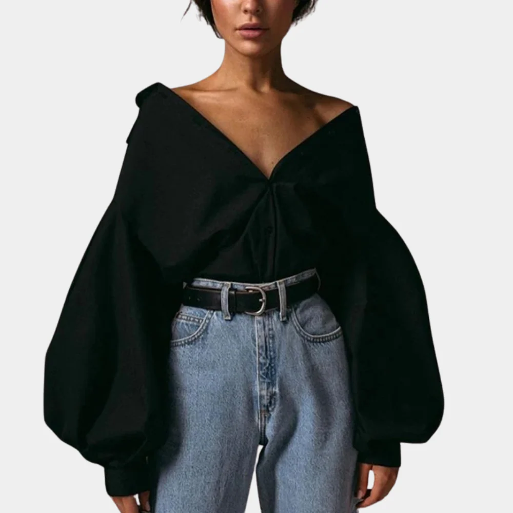 Brissa® | Women'S Blouse With Puff Sleeves - Image 2