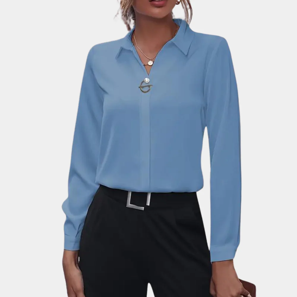 Britany® | Sophisticated Blouse In Plain Color For Women - Image 4
